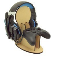 6mm MDF Gaming Headset & Playstation or X Box Controller Single Holder Stand